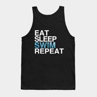 Eat Sleep Swim Repeat Swimmers Shirt Tank Top